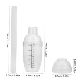 Mikinona Lemon Tea Shaker Set Empty Cocktail Shaker Muddler Hand Drink Mixer Bar Tool Tea Bartender Ice Tea Bottle