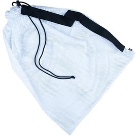 Golberg Mesh Bag - 18 x 24 Inches with Shoulder Strap – Use for Laundry, Beach Days, & Even Camping (White)