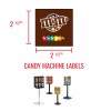 Unbranded (16) CANDY VENDING MACHINE STICKERS LABELS - MEGA VARIETY
