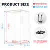 Acrylic Display Case with LED Light Top for Collectibles