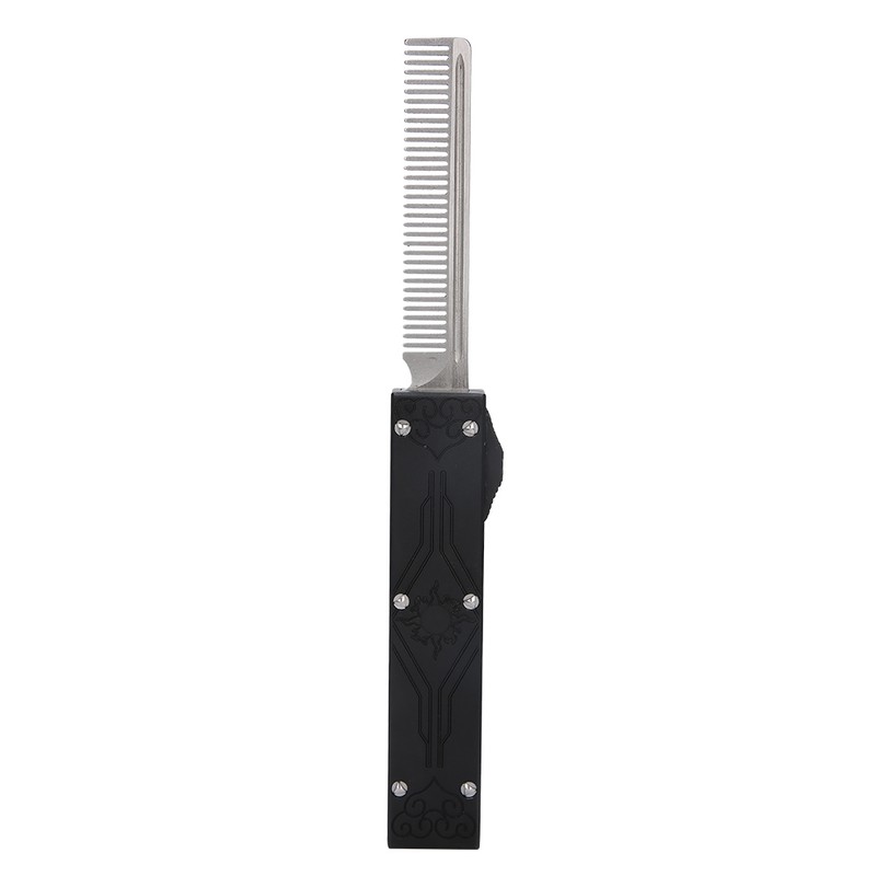 Stainless Steel Spring Comb Hair Beard Folding Pocket Comb Hairdressing