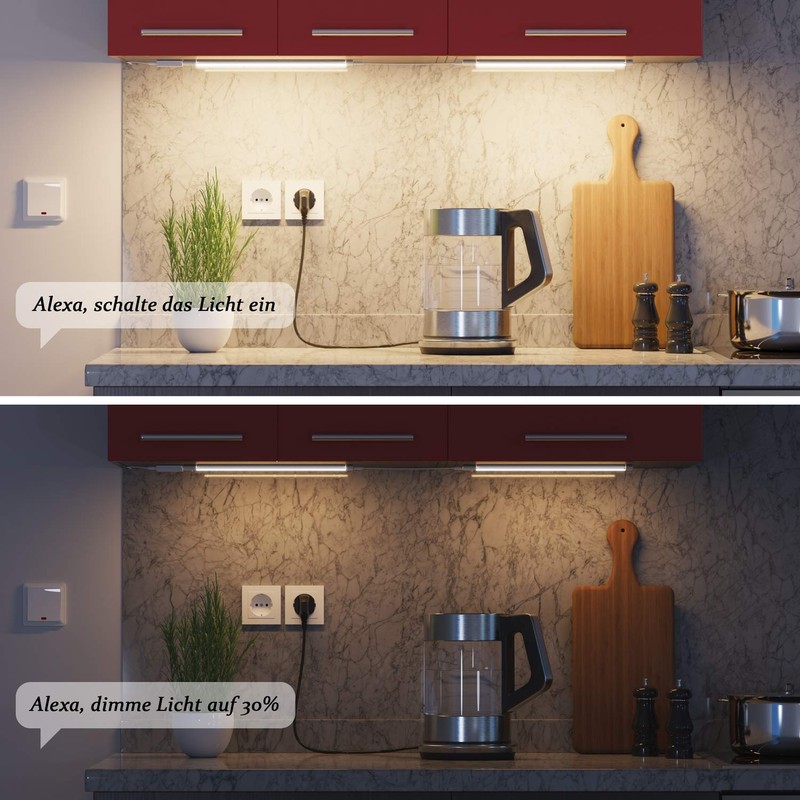 ledscom.de SIRIS Smart LED Under-Unit Light White Matt with WLAN