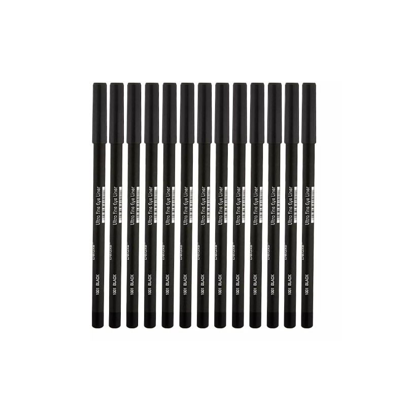 Italia Deluxe 12 pcs Eyeliner Pencil + 3 pair Hydrogel