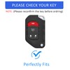 Flensent Key Fob Cover with Keychain for Wrangler JL JLU