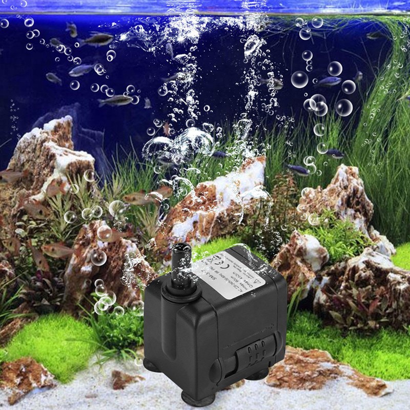 6W Ultra Quiet Submersible Water Pump Fish Pond Aquarium Tank