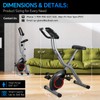 Lightweight Exercise Bike Portable Stationary Bikes for Small Space, Foldable