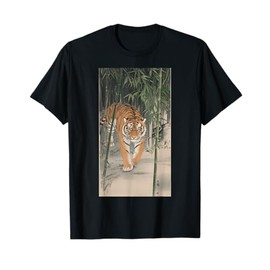Ukiyo-e Tiger Bamboo Forest Wildlife art Nature T-Shirt