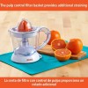 IMUSA 34oz Electric Citrus Juicer, 25 Watts - White: Lemon