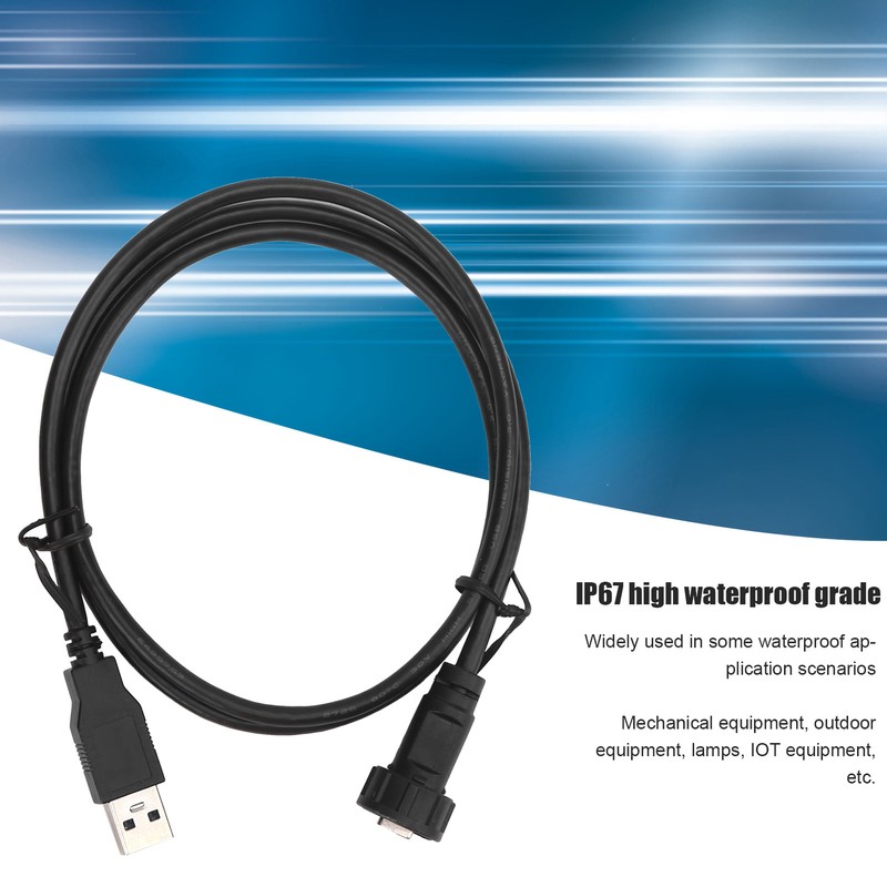 Waterproof USB Connector IP67 TYPEC Male USB3.0 Male with Cable
