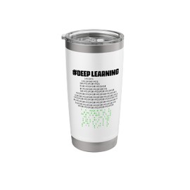 Machine AI Learning Generated for Techie Developers Stainless Steel Insulated Tumbler
