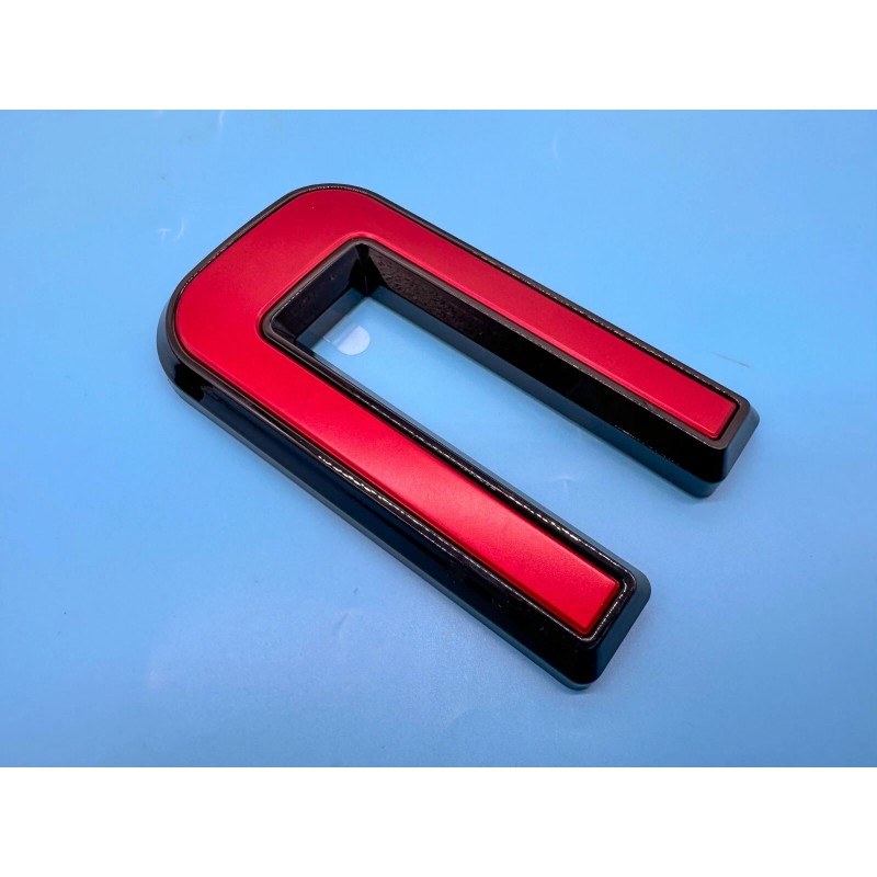 Auto Rear GMC Red Black OVERLAY Emblem Badge Fit 2023