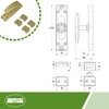 Amig - MOD.19 WINDOW MOD.19 GOLD BRASS SECURITY LOCK WITH