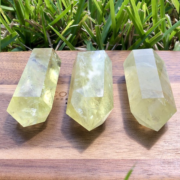 Natural Lemon Yellow Citrine Double Point Crystal. Solar Plexus Manipura Chakra. Money and Abundance Crystal. Reiki, Citrine Crystal, Wicca
