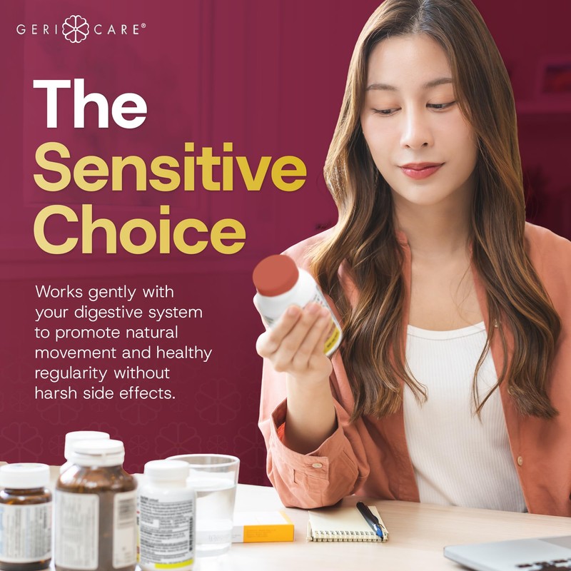 GeriCare Fiber Laxative - 625mg Calcium Polycarbophil Fiber Supplement for