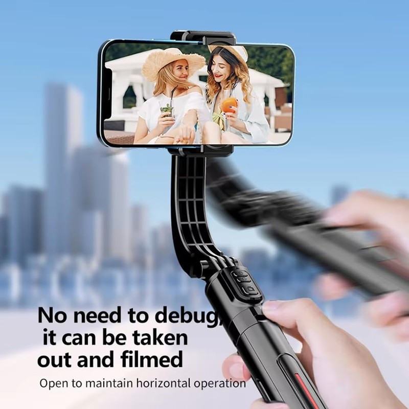 Snblzhef New Gimbal Stabilizer Foldable Wireless Tripod Bluetooth Shutter Selfie