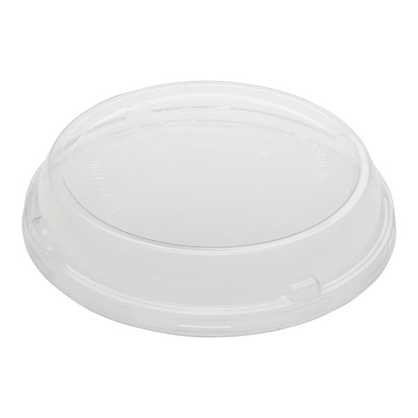 Restaurantware LIDS ONLY: Basic Nature Dome Lids For 8, 12, 16, 24, & 32 Ounce Deli Containers, 50 Compostable Lids For Food Containers - Airtight, Clear PLA Plastic Lids For To Go Containers