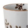 Hasamiyaki 72705 Lightweight Tea Cup (Large), Flower Connecting Pattern, Black,