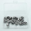 20pcs Wire Rope Single Clip with A Clear Plastic Box