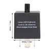 LED Flasher Relay Adjustable Frequency 3 Pin ABS Waterproof Module