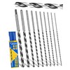 12” Extra Long Drill Bit Set, 10PCS Brad Point Drill