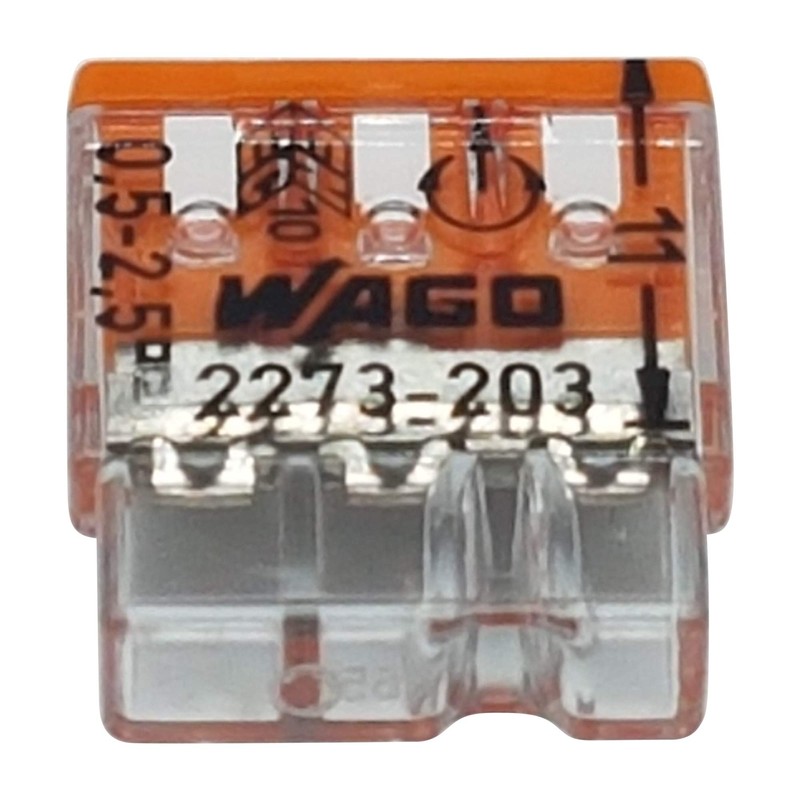 Pack of 10 x Wago 2273-203 Compact Connection Box Terminals