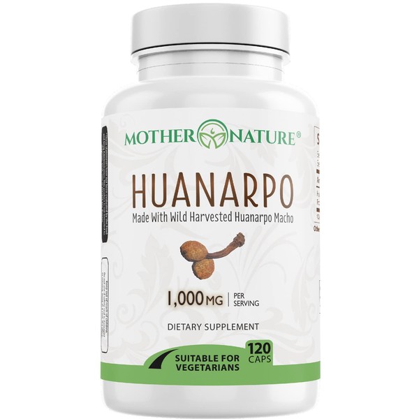 Huanarpo Macho Powder Capsules - Max Strength 1000mg (120 Count) - Male Support, Energy & Performance for Men - Non-GMO, Gluten-Free, Dairy-Free & Vegan