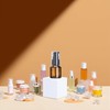 Brown 15 ML Empty Refillable Glass Lotion Pump Bottle -