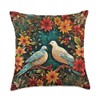 Two Turtle Doves Throw Pillow