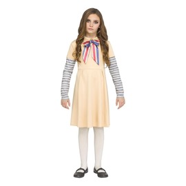 Fun World Girl's AI Meg Doll Costume Dress | Horror Movie Costumes Medium