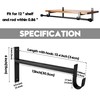 AddGrace Closet Rod Bracket Heavy Duty Shelf Brackets 12 Inch