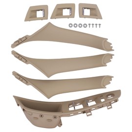 Door Handle Side Door Handles Trim Interior Door Handle Trim Door Armrest Window Switch Cover Pull Handle Frame Inner Handle Holder Handle Shell Door Inner Handle Handle Beige for 5 Series F10 F11 F18