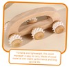 Mikinona Household Wooden Massage Roller Handheld Back Massager for Muscle
