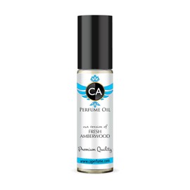 CA Perfume Originals Fresh Amberwood Unisex Fragrance Oil Amber Woody Scent Long Lasting Perfumes for Women & Men Travel Size TSA Ready Mini Parfum Body Oil Roll-on 0.33 Fl Oz 10ml