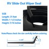 RV Slide Out Seal Black Door Rubber R854056 Slideout Wiper