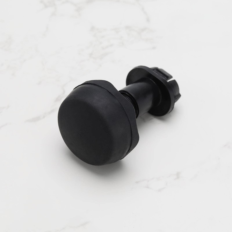 Be In Your Mind 2 Pcs Black Rubber Bonnet Stopper