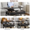Memobarco Lift Top Coffee Table with Storage Shelf and Hidden