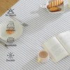 meioro Striped Tablecloth, Rectangular Tablecloth with Tassels, Washable Tablecloths, Decorative