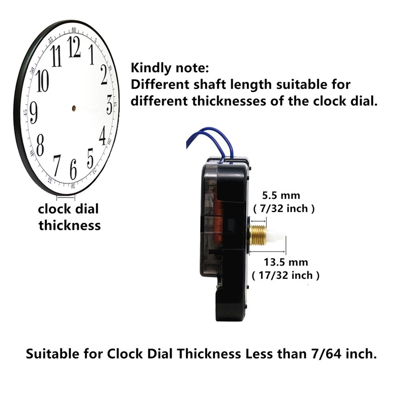 TIKROUND Youngtown 12888 Step Quartz Movement Repair Part with Hour