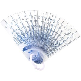 Plastic Gap Gauge, Thickness Gauge, Gap Gauge, Thickness Gauge, Sixness Gauge, Gap Measuring Tool, For Measuring Thickness and Thiness, 0.05-1.5mm, Set of 18, Convenient to Carry