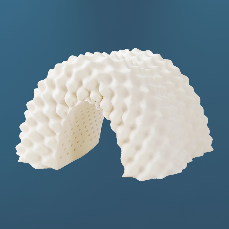 Latex Sleeping Pillow Cervical Protection 35cmx55cm Wolf Tooth Model Latex