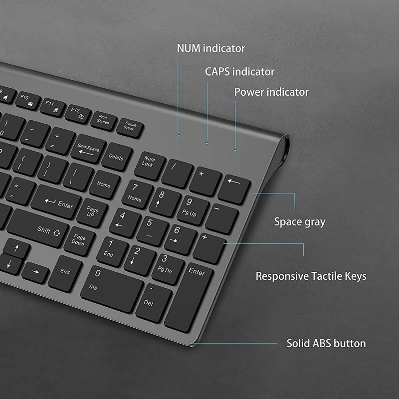 JOYACCESS Wireless Keyboard Mouse Combo, J JOYACCESS Cordless Keyboard and