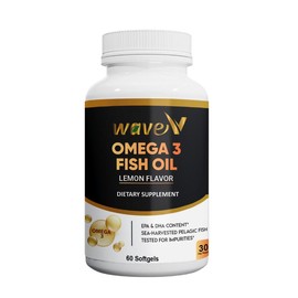 "Premium Omega-3 Fish Oil – High Potency, Burpless, Triple Strength EPA & DHA for Heart, Brain, Joint Health – Easy to Swallow Softgels" - Select Bundle: Pack of 1 (30 Day Supply)
