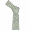 tiemart Pattern Slim 2.5" Necktie (Mint Green Emma Floral)