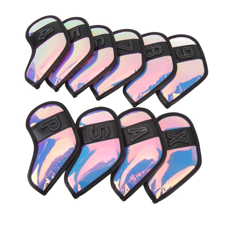 10 PCS Golf Club Head Covers PU Fabric Surface Stylish
