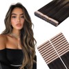 HOTBANANA Tape in Hair Extensions Human Hair, DIY Cut Wide