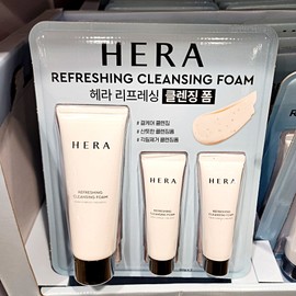 Hera Cleansing Foam Refreshing Face Wash 160g 1 pack, 50g 2 packs / 헤라 클렌징폼 리프레싱 세안제 160g 1개입 50g 2개입