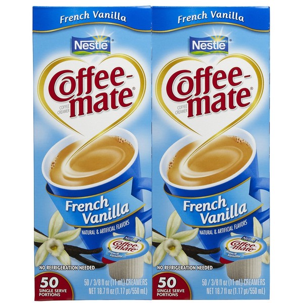 Coffee-mate Liquid Creamer Singles - French Vanilla - 50 ct - 2 pk