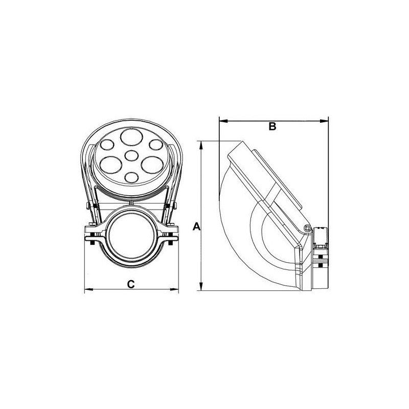 Morris Products Aluminum Service Entrance Cap – Clamp On Caps