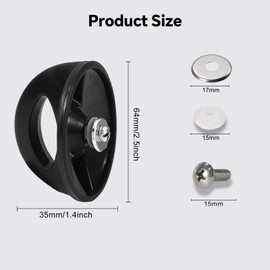 2Pcs Universal Pot Lid handle, Easy Grip Replacement Knob - Compatible with Glass, Steel, and Crockpot Lids - Heat Resistant, Accessories for Kitchen Cookware, Casseroles and Saucepans.