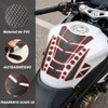 Vmingo Calcomania Moto Fishbone Engomado Tanque Sticker con Relieve Gasolina